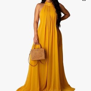 Yellow Halter Dress